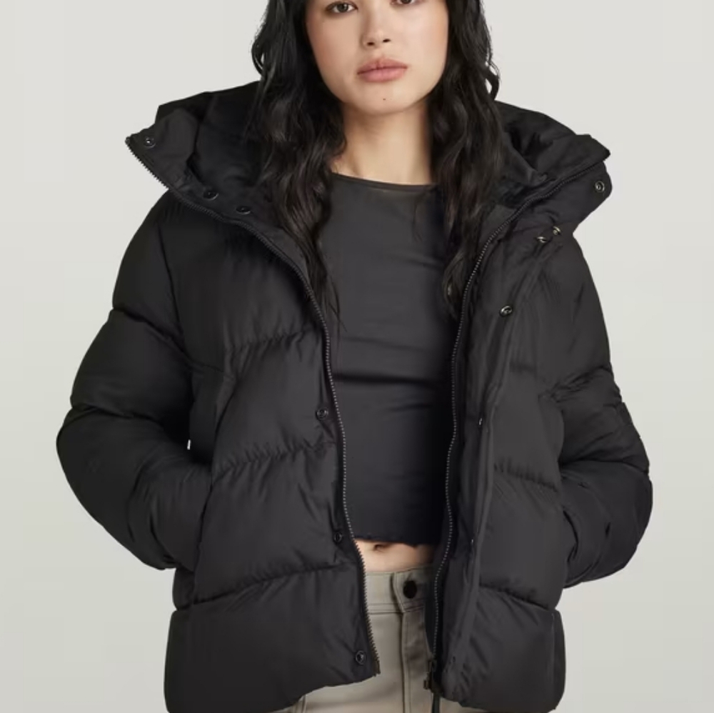 G Star Raw Wristler Short Puffer Jacket NWT BLACK